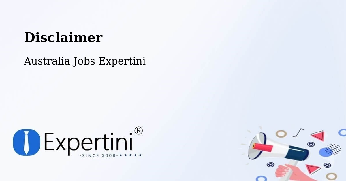 Disclaimer – Devonport - Australia Jobs Expertini