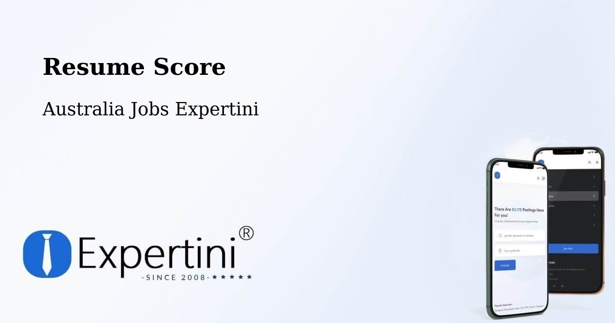Resume Score & Job Description Match Tool – Devonport - Australia Jobs Expertini